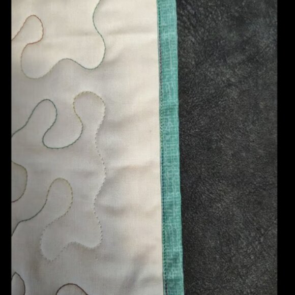 Merry Christmas Dalmatian Dog! New Handmade! Quilted Throw 42" x 42" - Picture 8 of 9